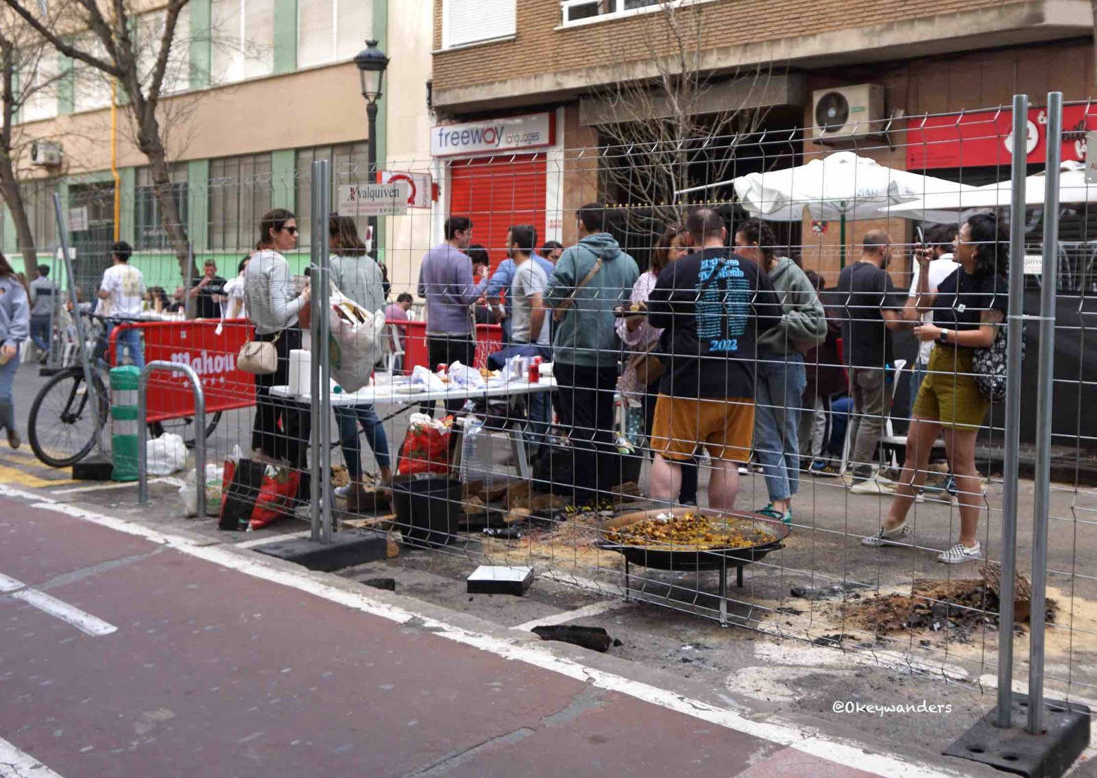 法雅節期間的華倫西亞街頭 Valencia during Las Fallas