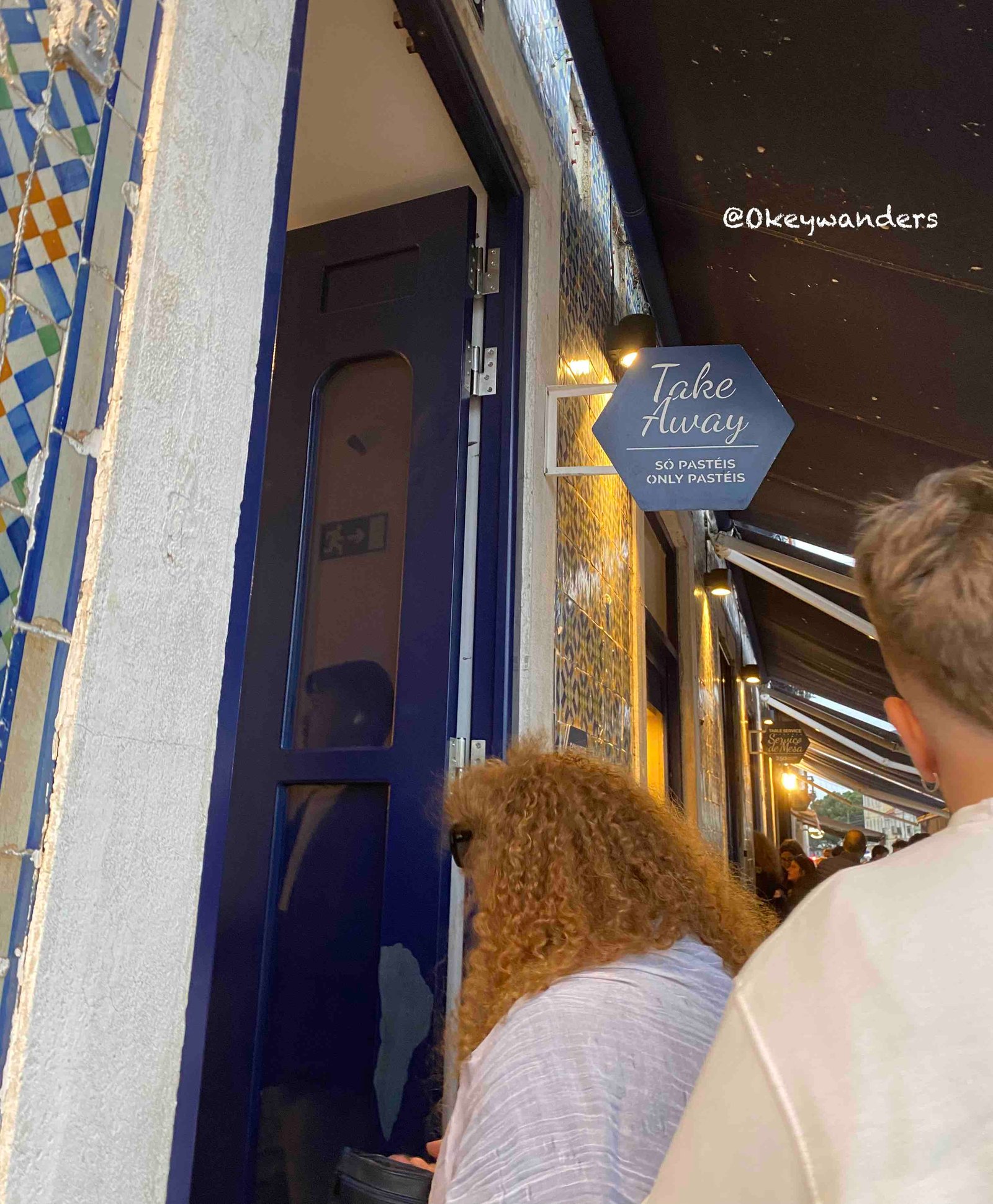 貝倫餅店外賣入口 Entrance for Take-away order of Pastel de Belem
