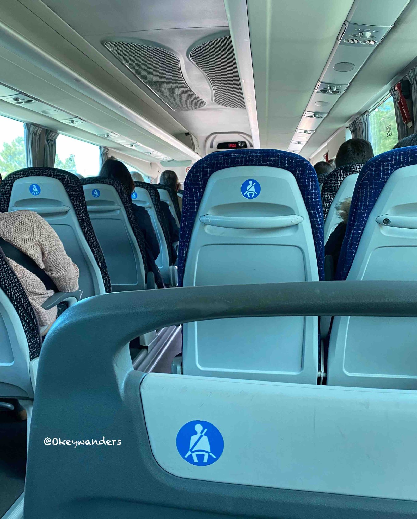 前往奧比度斯的巴士上 Bus to Obidos