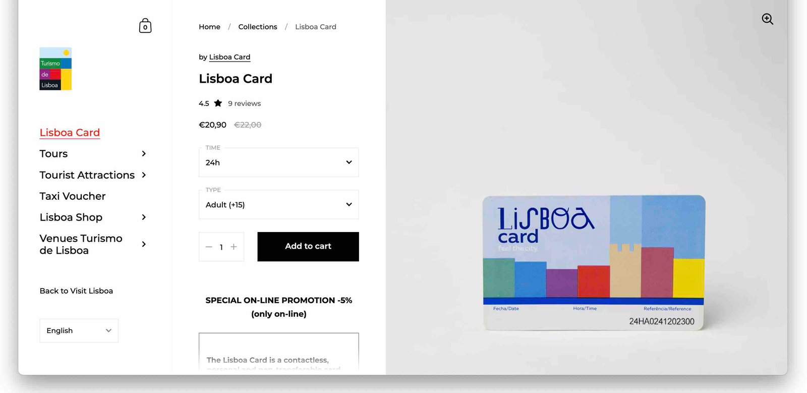 Buying Lisboa Card 購買里斯本卡