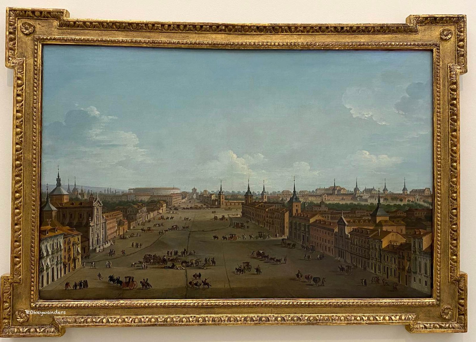 聖費爾南多美術學院展品 View of Alcala Street, Madrid by Antonio Joli